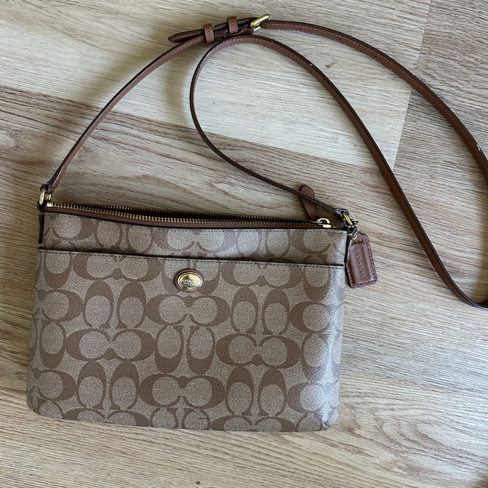 Coach canvas crossbody